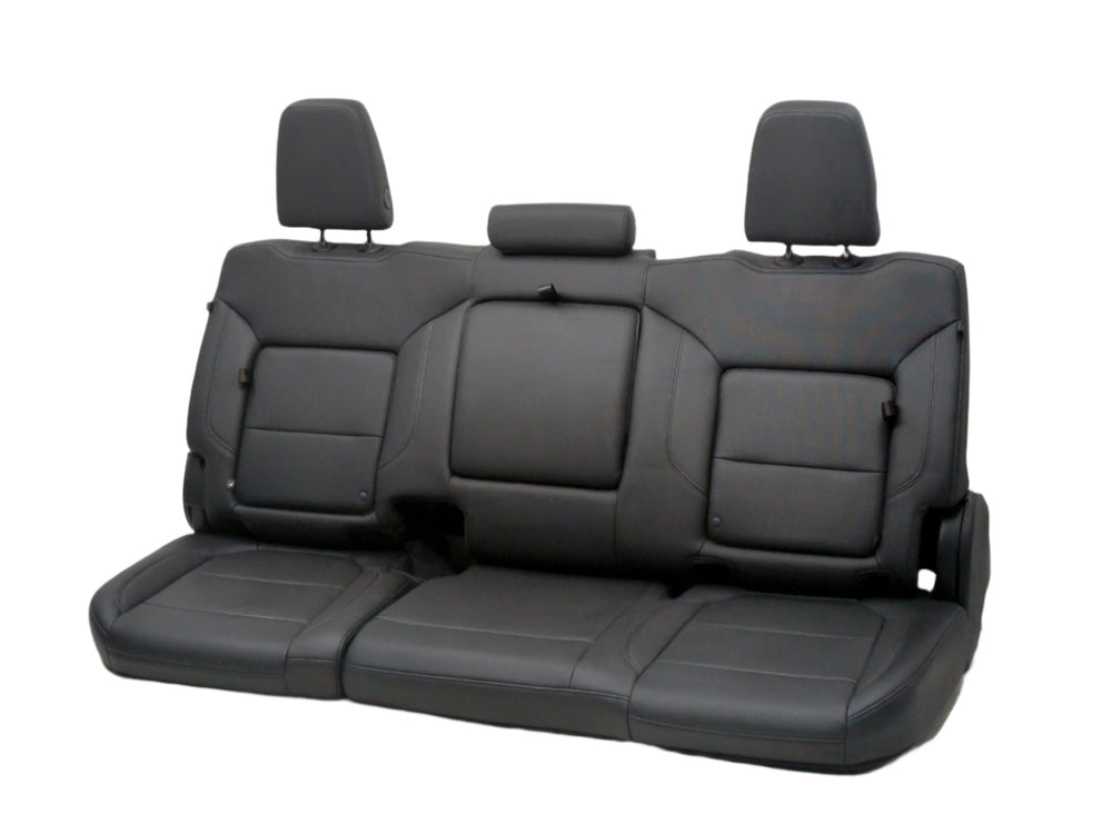 2019 - 2024 Chevy Silverado Rear Seats, LTZ Black Leather w/ Seat Storage #1807 | Picture # 1 | OEM Seats
