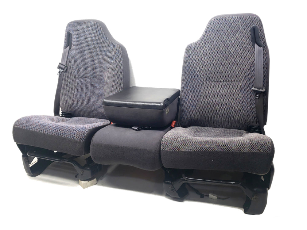 1994 - 2001 Dodge Ram Front Seats, Quad Cab w/ Seatbelts, Gray Cloth #1053 | Picture # 1 | OEM Seats