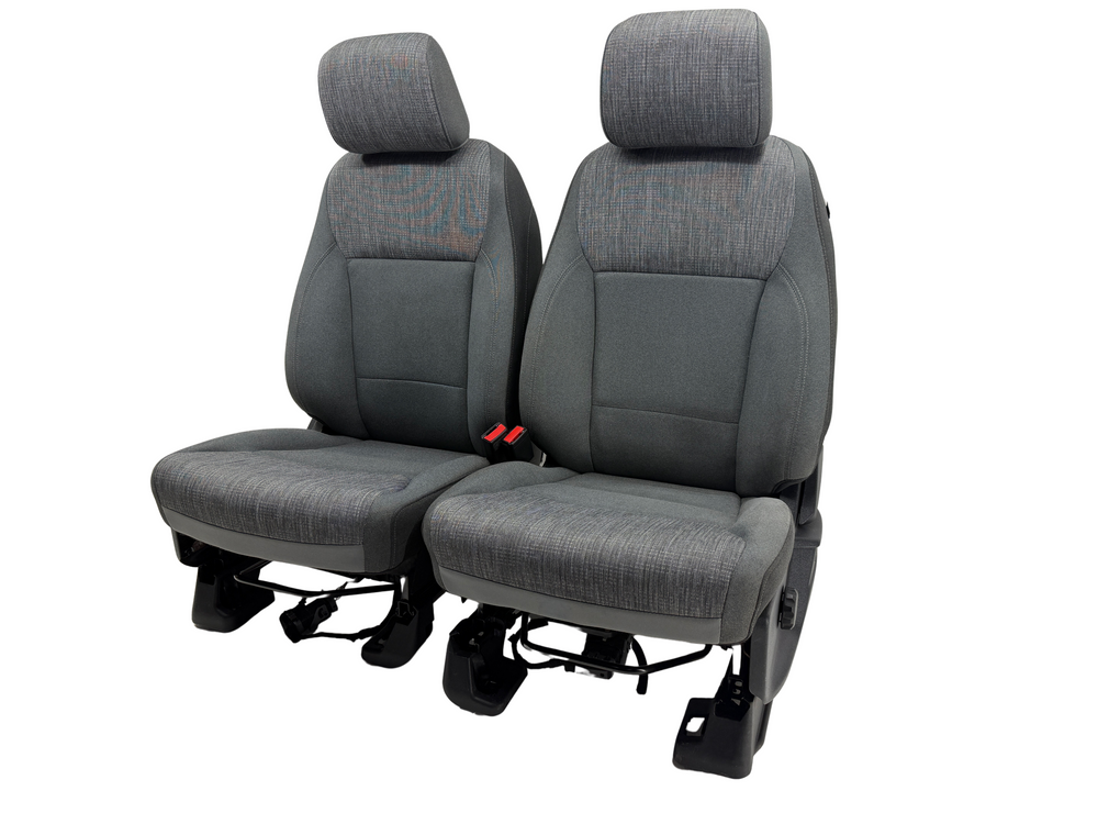 Ford F150 Seats 2015-2025, Super Duty F250 F350 Seats, Gray Cloth #3024 | Picture # 1 | OEM Seats