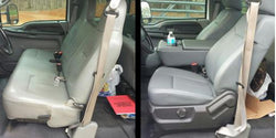 Before & After Ford bench seats to bucket seats