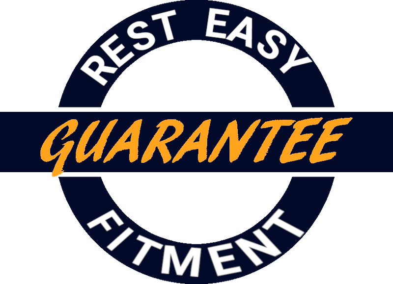 Rest Easy Fitment Guarantee Badge
