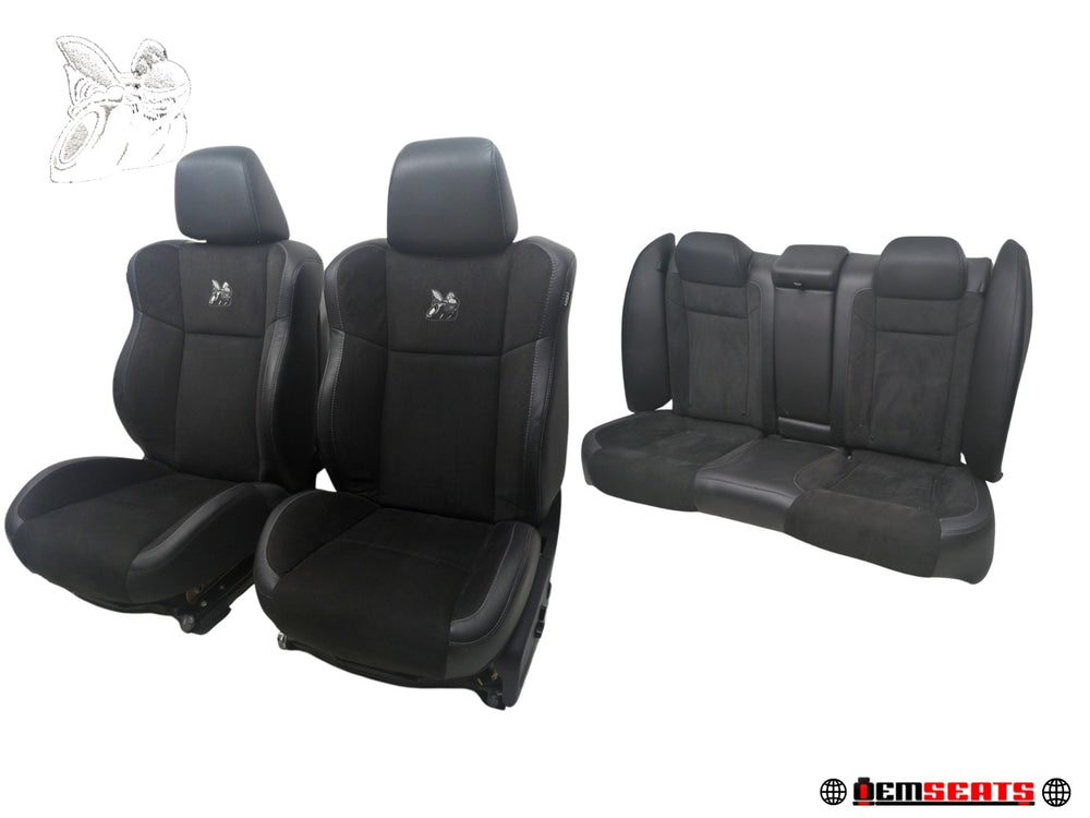 2011 - 2023 Dodge Charger Seats, Scat Pack Black Leather Suede #1328 | Picture # 3 | OEM Seats