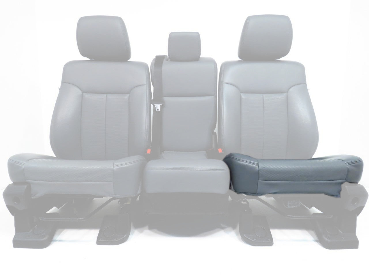 2011 – 2016 F250 F350 F450 XL WT Driver Bottom In Gray Seat Cover Cushion Foam Revbhfjrrvnkulpd - Foto 2