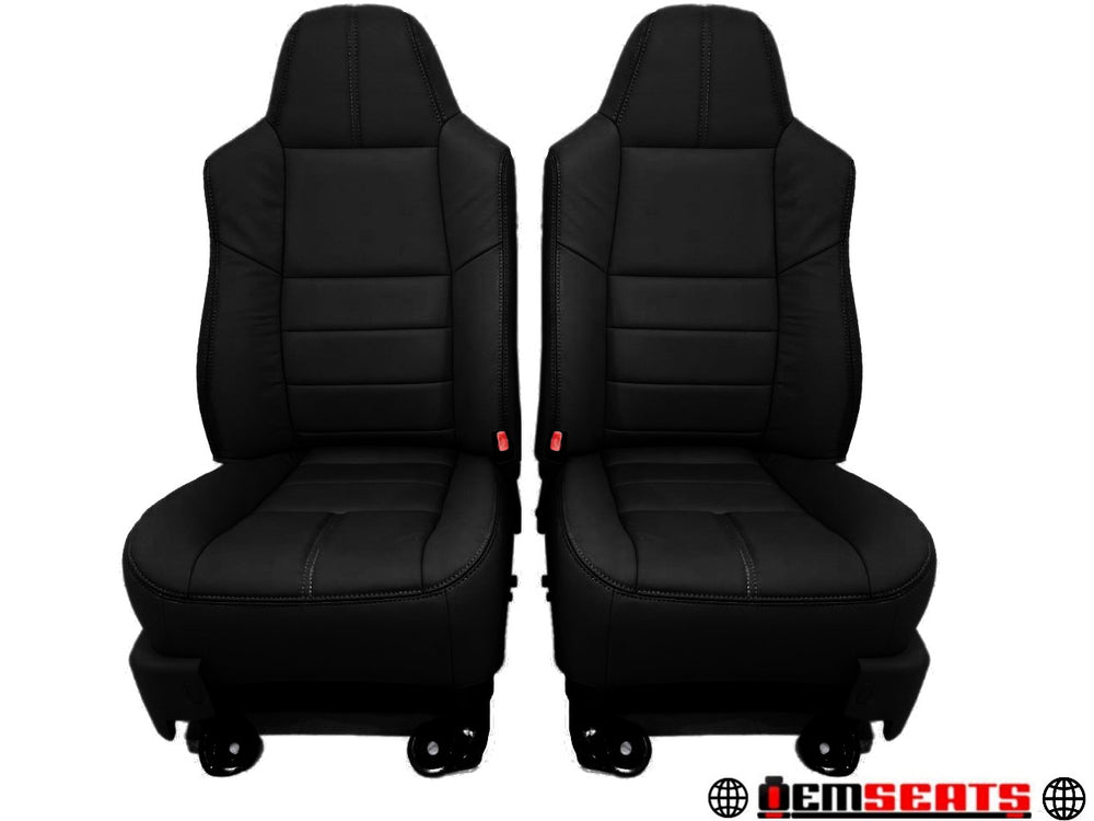 2008 - 2010 New Black Leather Custom Ford Super Duty F250 Seats #0010 | Picture # 1 | OEM Seats