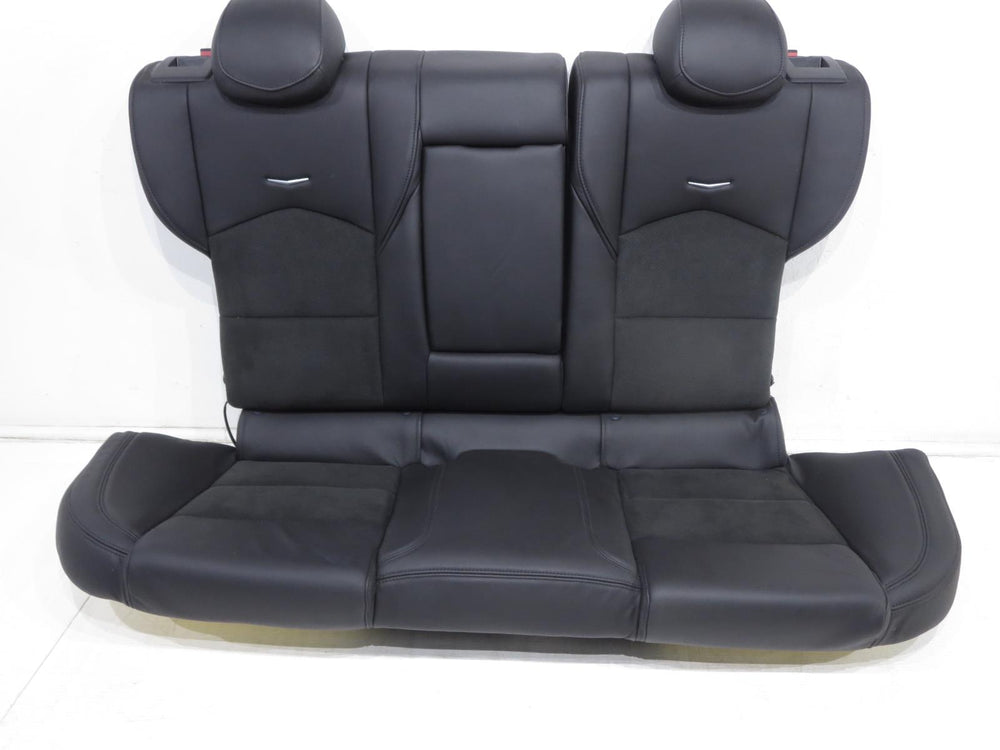 2014 - 2018 Cadillac CTS-V Sedan Rear Seats Black Leather Suede #1212 | Picture # 1 | OEM Seats