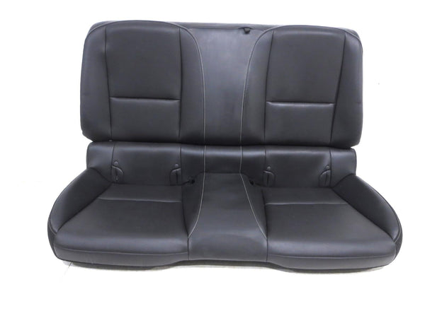 13 Chevy Camaro Coupe Leather Rear Seat Black
