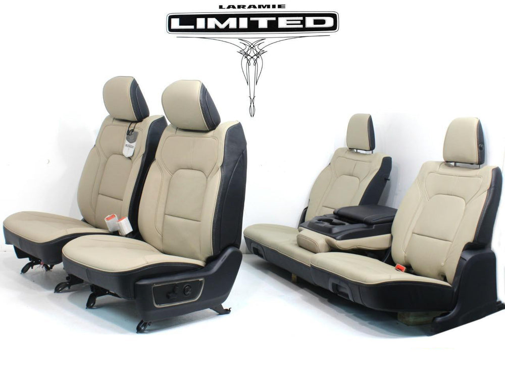 2019 - 2023 Dodge Ram Limited Seats Beige Front & Rear Leather #2532 | Picture # 1 | OEM Seats