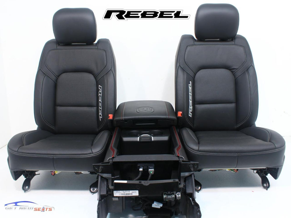 2019 - 2021 Dodge Ram Rebel Seats with Console Black Leather #6412 | Picture # 17 | OEM Seats