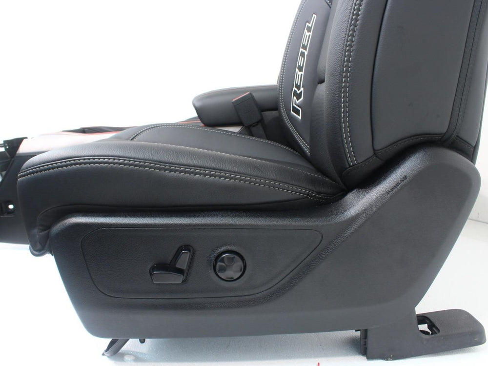 2019 - 2021 Dodge Ram Rebel Seats with Console Black Leather #6412 | Picture # 6 | OEM Seats