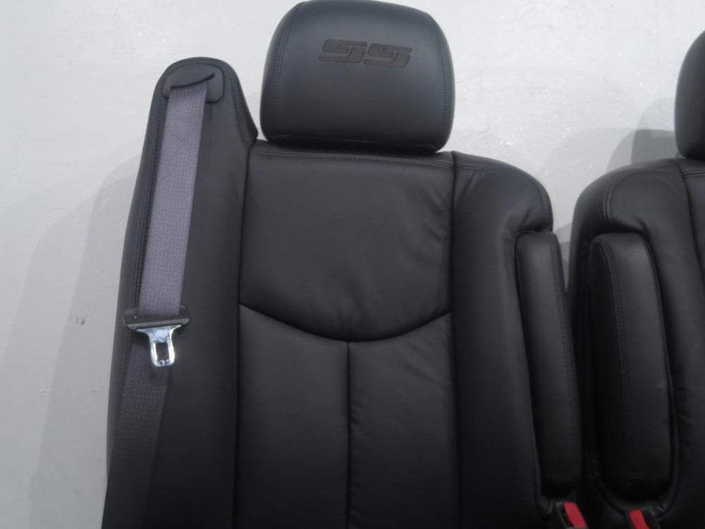 2003 - 2006 Chevy Silverado SS Seats Dark Gray Leather #283i | Picture # 7 | OEM Seats