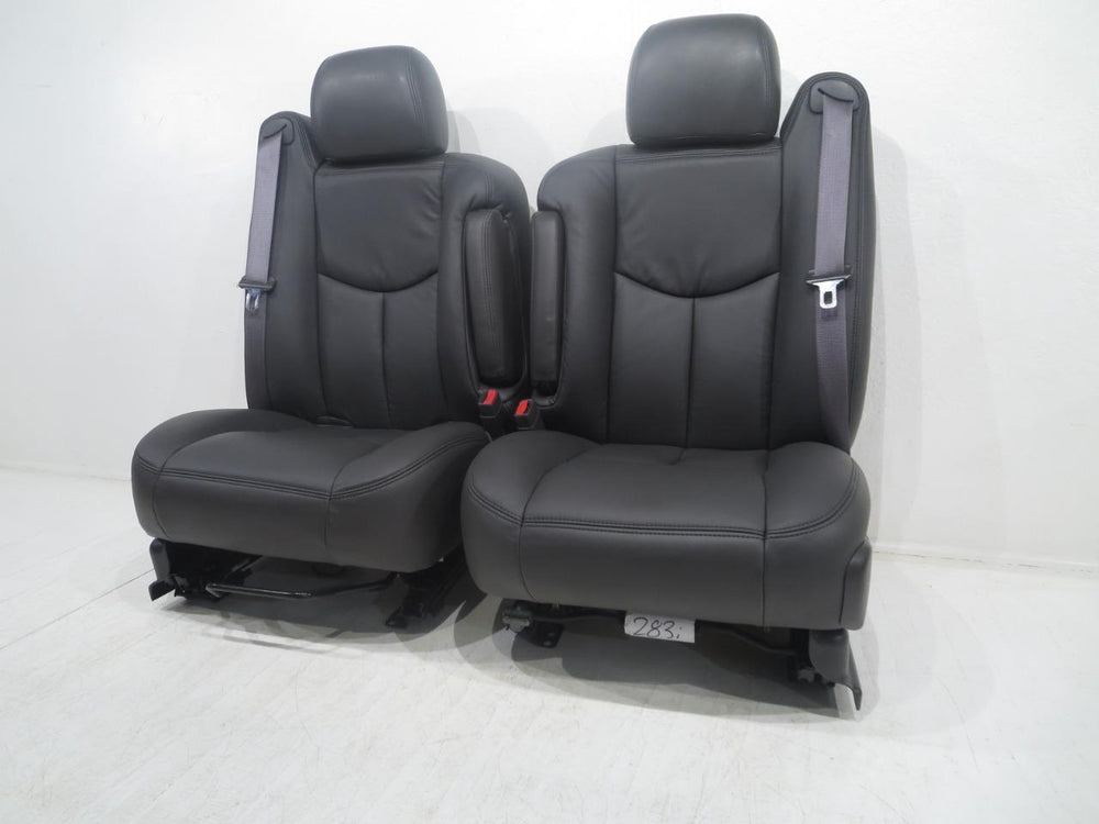 2000 - 2006 Chevy Silverado Seats New Dark Pewter Leather #4186 | Picture # 14 | OEM Seats