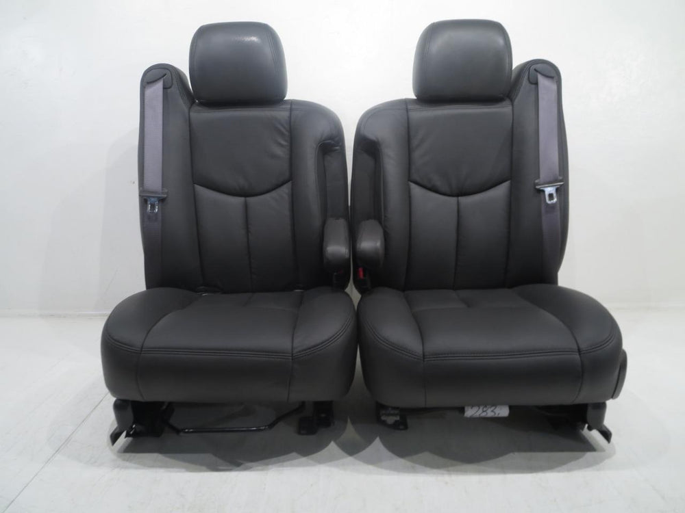 2000 - 2006 Chevy Silverado Seats New Dark Pewter Leather #4186 | Picture # 3 | OEM Seats