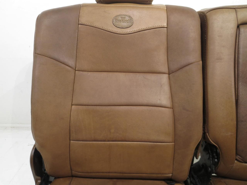 2003 - 2007 Ford Super Duty F250 F350 King Ranch Rear Leather Seat #322i | Picture # 9 | OEM Seats