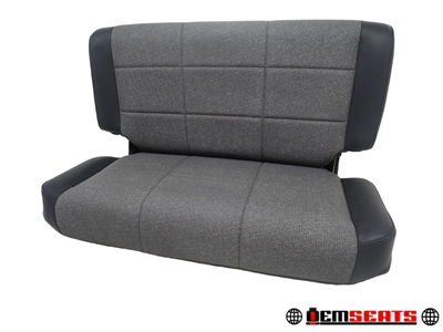 1997 - 2002 Jeep Wrangler Rear Seat, Charcoal Vinyl #325i | Picture # 1 | OEM Seats