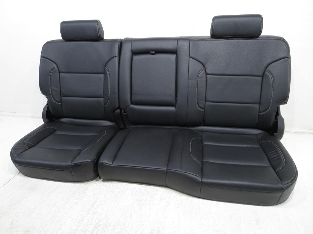 2014 - 2018 Silverado Sierra Rear Seats, Crew Cab, Aftermarket Black Leather #333i | Picture # 11 | OEM Seats