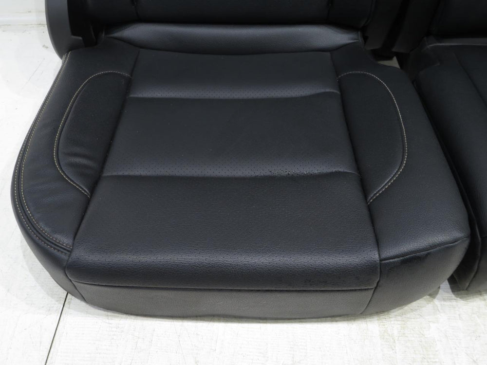 2014 - 2018 Silverado Sierra Rear Seats, Crew Cab, Aftermarket Black Leather #333i | Picture # 3 | OEM Seats