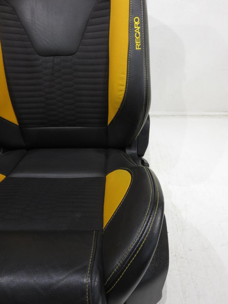 2011 - 2018 Ford Focus OEM Recaro Front and Rear Tangerine Yellow Seats #357i | Picture # 6 | OEM Seats