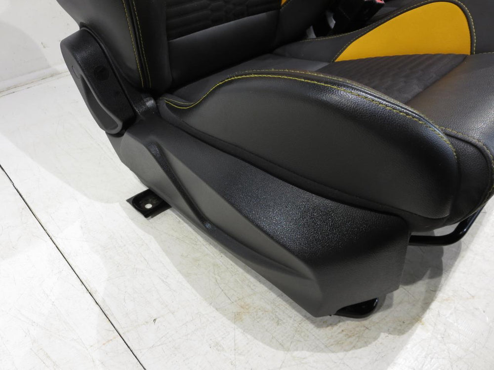 2011 - 2018 Ford Focus OEM Recaro Front and Rear Tangerine Yellow Seats #357i | Picture # 9 | OEM Seats