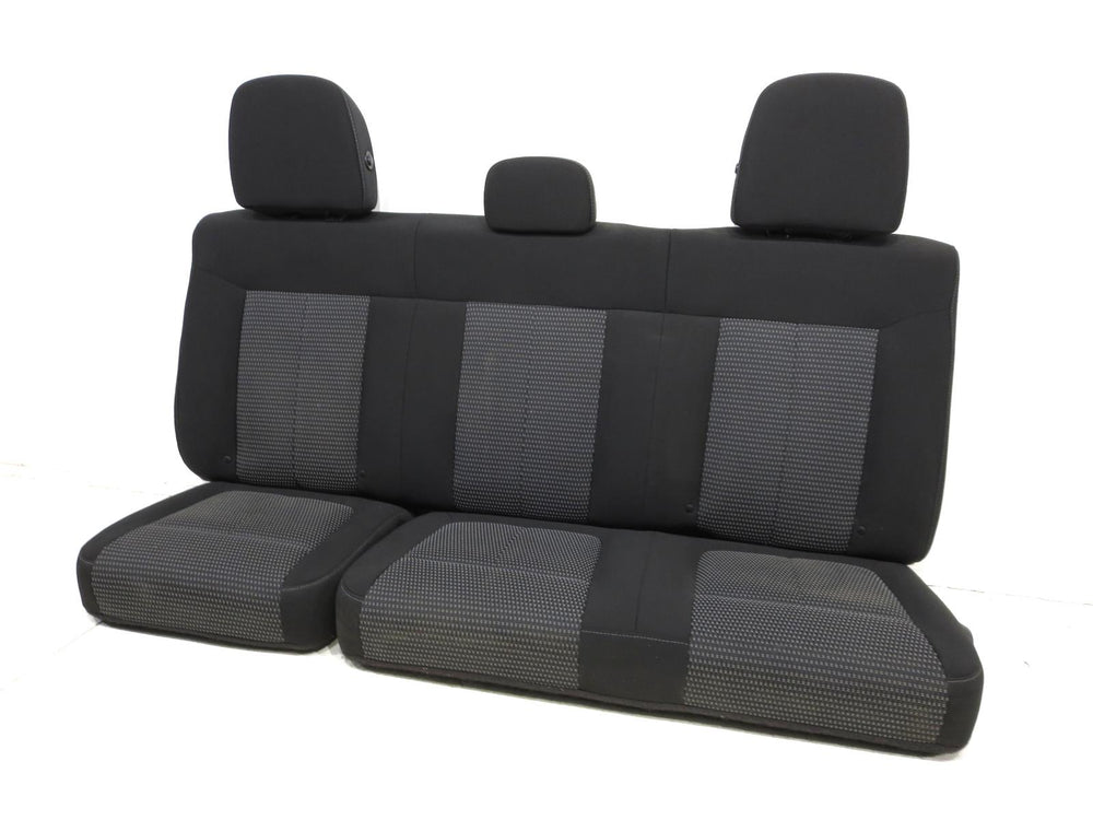 2009 - 2014 Ford F150 Extended Cab Black Cloth Rear Seat #145k | Picture # 1 | OEM Seats