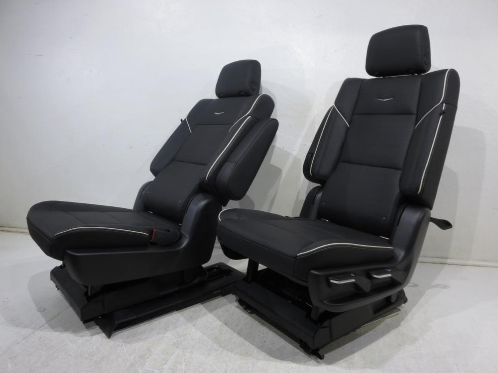 2019 - 2024 Cadillac Escalade Premium Black Leather 2nd Row Bucket Seats | Picture # 9 | OEM Seats