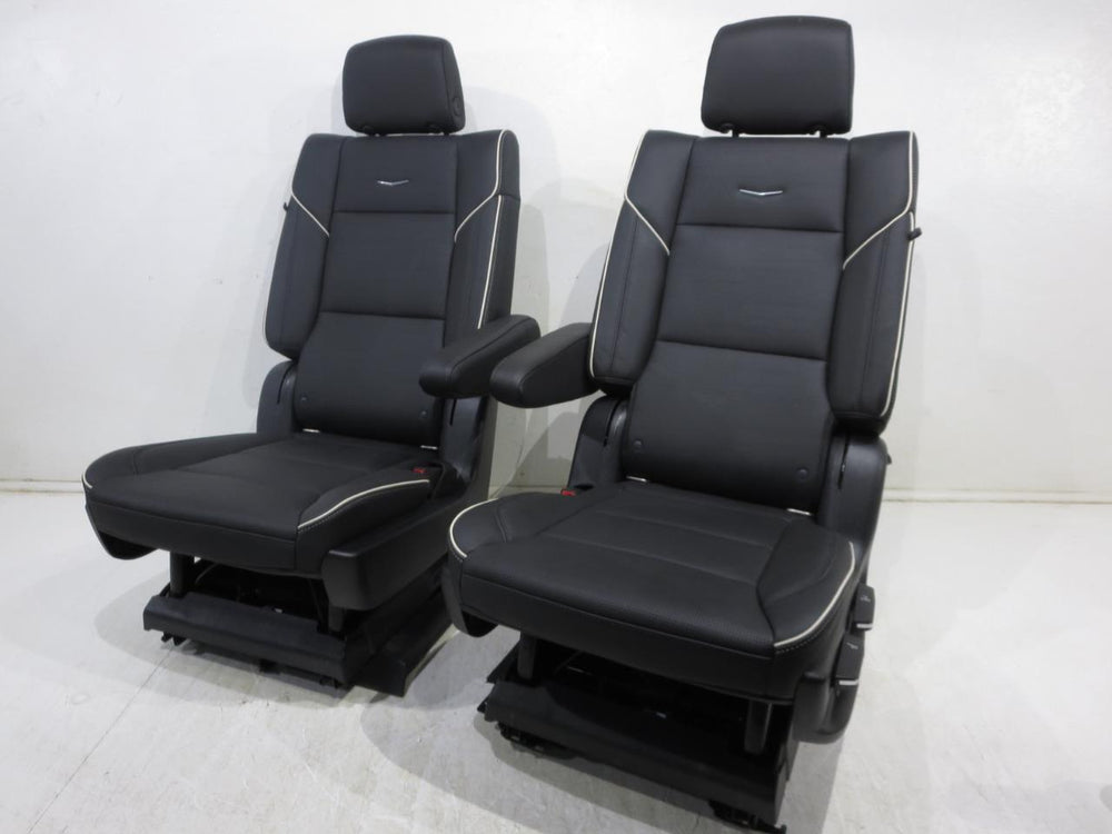 2019 - 2024 Cadillac Escalade Premium Black Leather 2nd Row Bucket Seats | Picture # 7 | OEM Seats