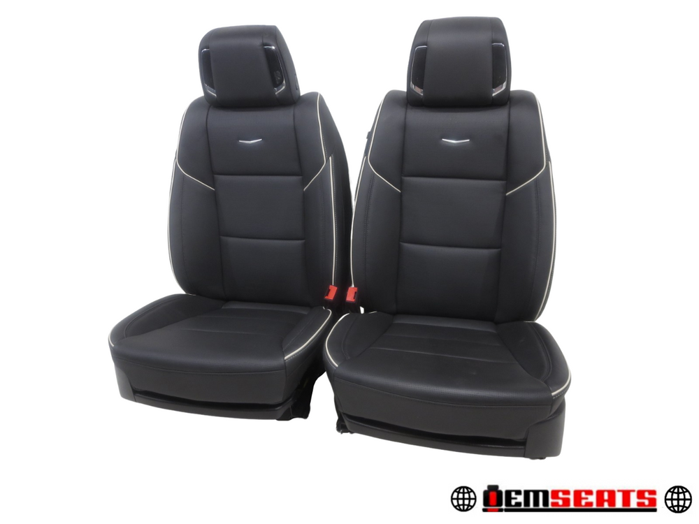 2021 - 2024 Cadillac Escalade Front Seats Black Leather #433i | Picture # 1 | OEM Seats