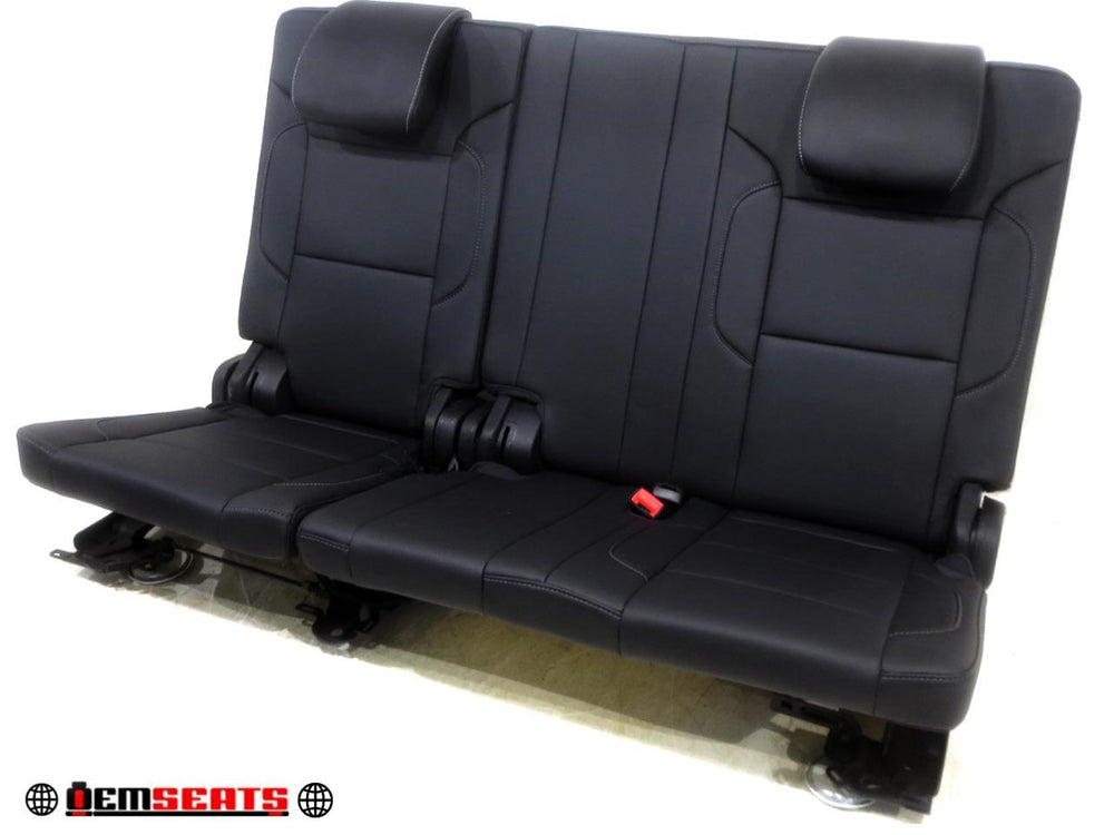 2015 - 2020 Gm Chevy Tahoe Suburban 3rd Row Seat Black Leather #506i | Picture # 1 | OEM Seats