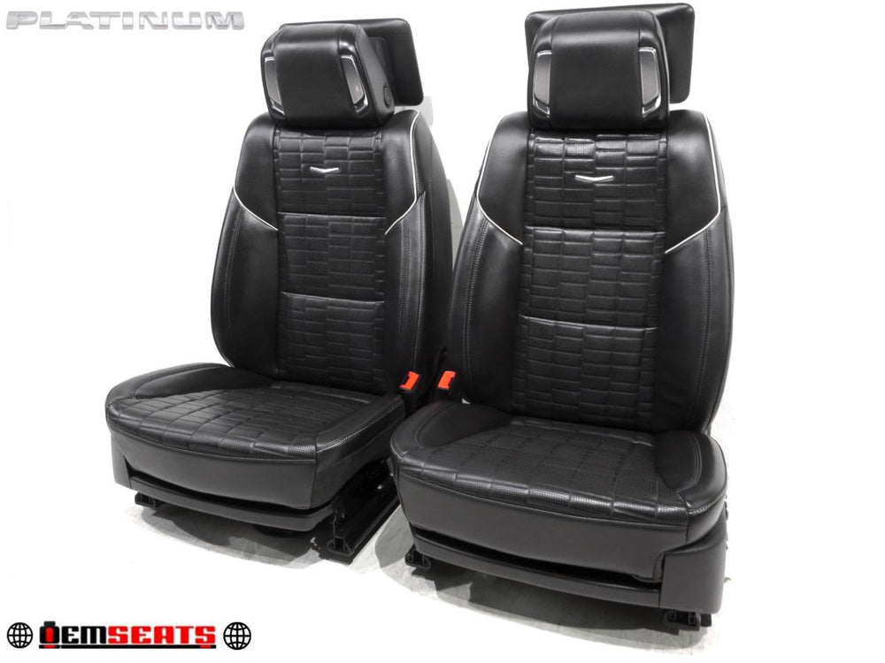 2019 - 2024 Cadillac Escalade Platinum Oem Black Leather Heat Ac Cooled Seats | Picture # 1 | OEM Seats
