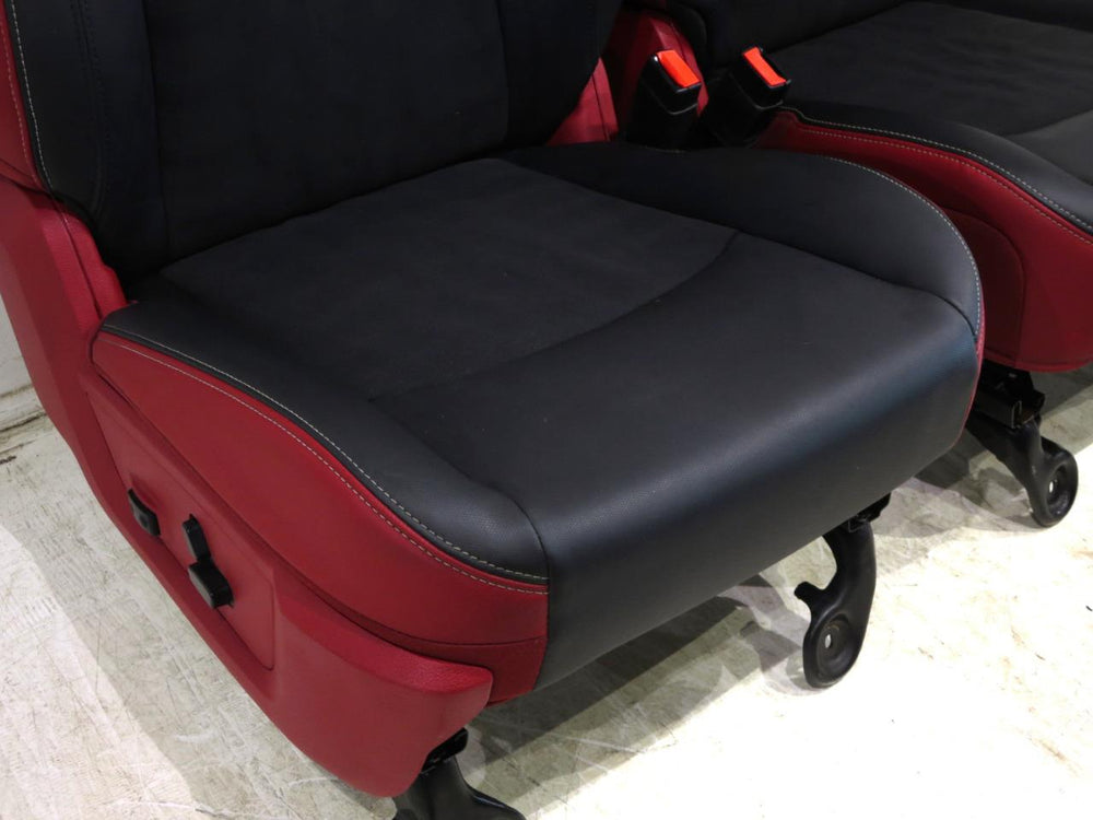 2009 - 2018 Dodge Ram Rebel Seats Radar Red with Black Inserts #527i | Picture # 7 | OEM Seats