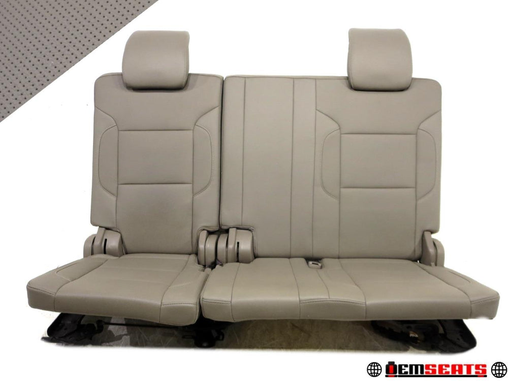 2015 - 2020 Chevy Tahoe Suburban 3rd Row Seats Powered Tan Leather #539i | Picture # 1 | OEM Seats