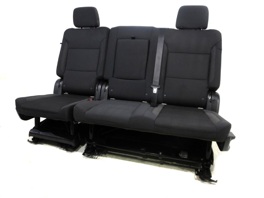 2021 - 2024 GMC Yukon Chevy Tahoe 2nd Row Bench Seat Black Cloth #547i | Picture # 9 | OEM Seats
