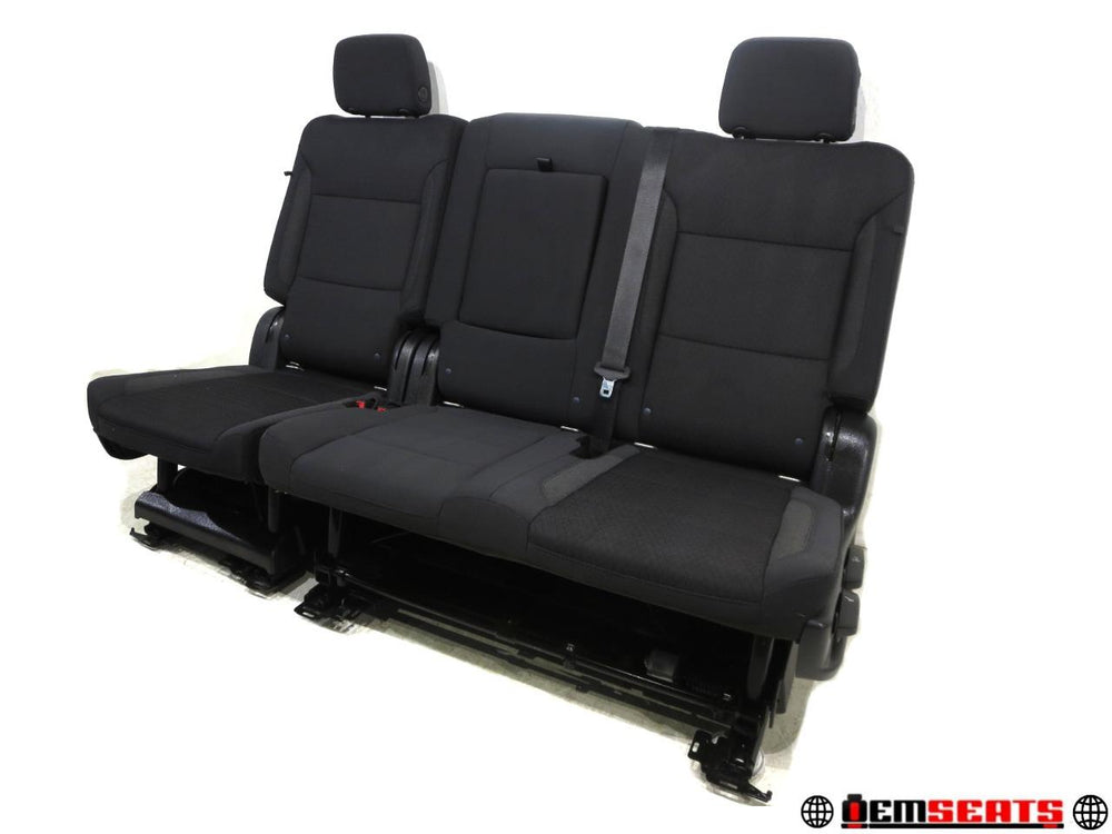 2021 - 2024 GMC Yukon Chevy Tahoe 2nd Row Bench Seat Black Cloth #547i | Picture # 1 | OEM Seats