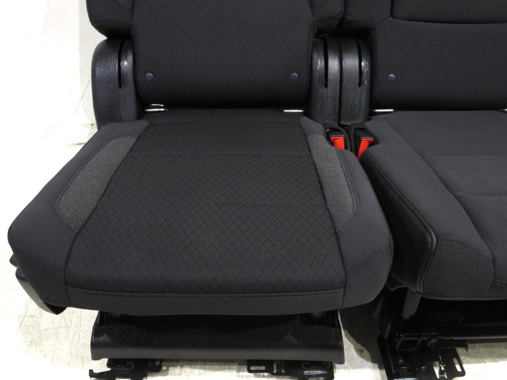 2021 - 2024 GMC Yukon Chevy Tahoe 2nd Row Bench Seat Black Cloth #547i | Picture # 3 | OEM Seats