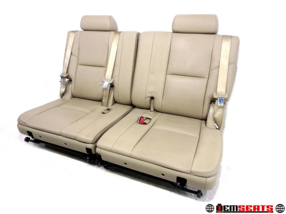 2007 - 2014 Cadillac Escalade 3rd Row Seats Tan Leather #553i | Picture # 1 | OEM Seats