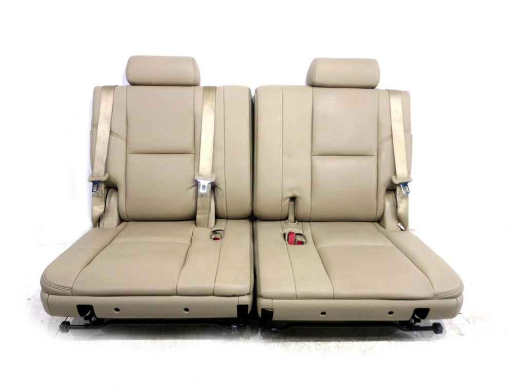 2007 - 2014 Cadillac Escalade 3rd Row Seats Tan Leather #553i | Picture # 3 | OEM Seats