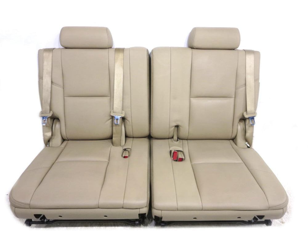 2007 - 2014 Cadillac Escalade 3rd Row Seats Tan Leather #553i | Picture # 4 | OEM Seats