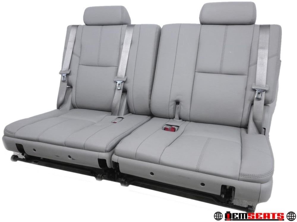 2007 - 2014 Chevy Tahoe 3rd Row Seats Gray Leather #555i | Picture # 1 | OEM Seats