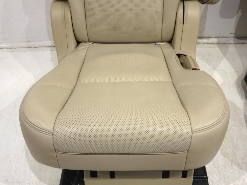 2007 - 2014 Cadillac Escalade Chevy Tahoe Rear Bucket Seats Tan Leather #565i | Picture # 3 | OEM Seats