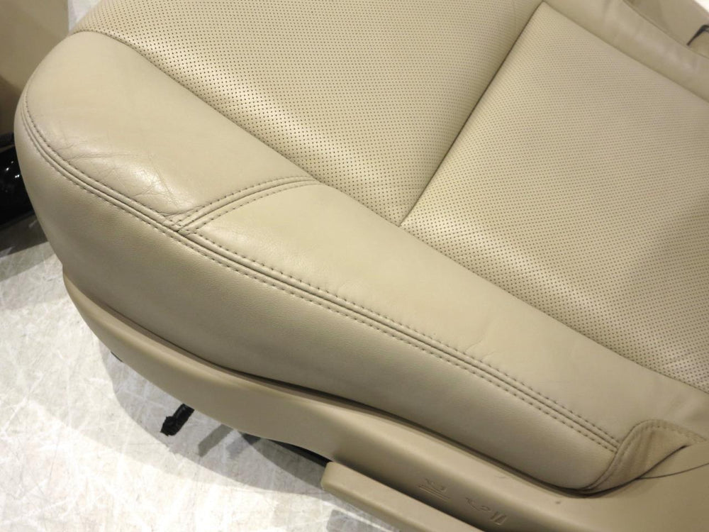 2007 - 2014 Cadillac Escalade Chevy Tahoe Rear Bucket Seats Tan Leather #565i | Picture # 8 | OEM Seats