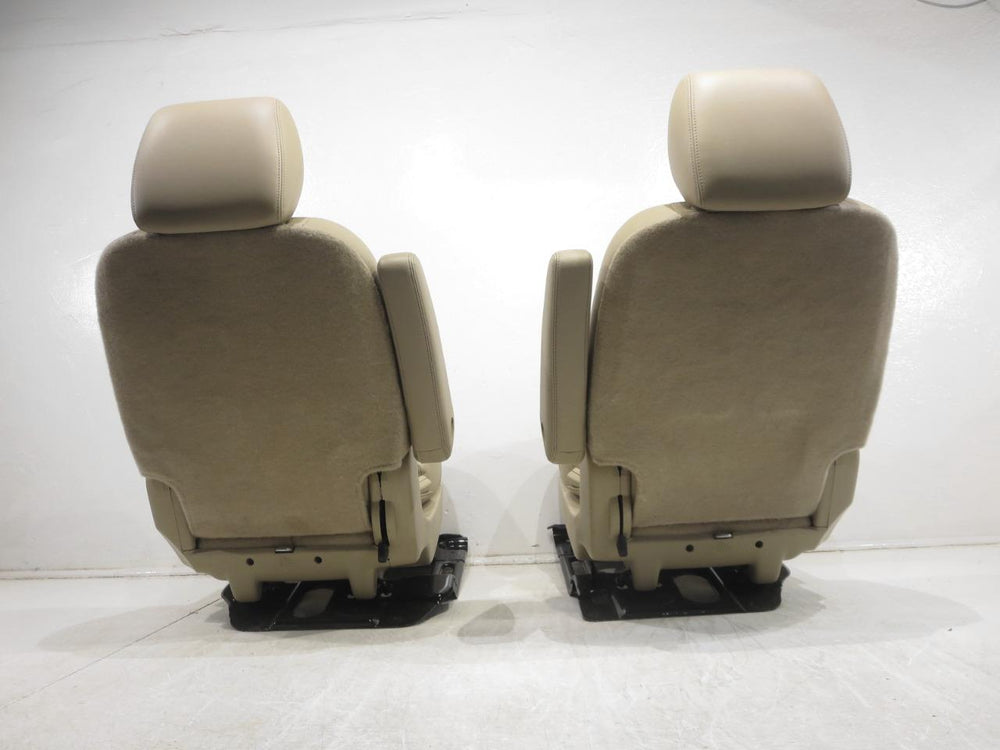 2007 - 2014 Cadillac Escalade Chevy Tahoe Rear Bucket Seats Tan Leather #565i | Picture # 11 | OEM Seats