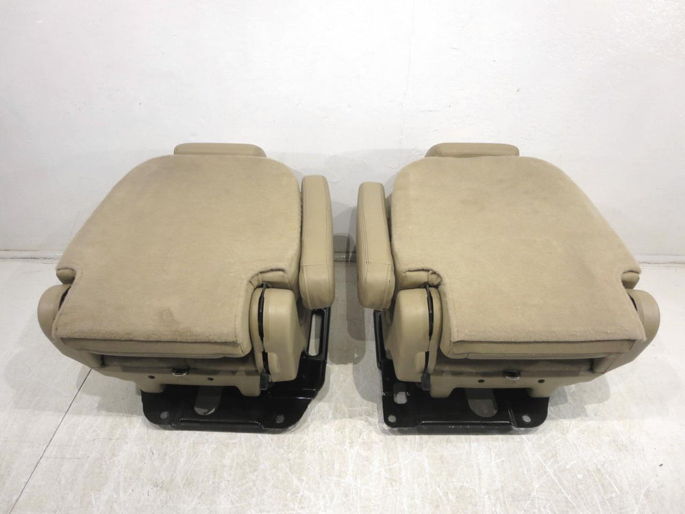 2007 - 2014 Cadillac Escalade Chevy Tahoe Rear Bucket Seats Tan Leather #565i | Picture # 12 | OEM Seats