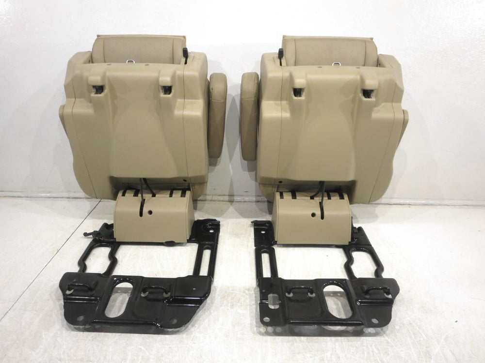 2007 - 2014 Cadillac Escalade Chevy Tahoe Rear Bucket Seats Tan Leather #565i | Picture # 15 | OEM Seats