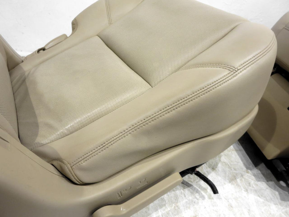 2007 - 2014 Chevy Tahoe Cadillac Escalade Rear Bucket Seats Tan Leather #566i | Picture # 9 | OEM Seats