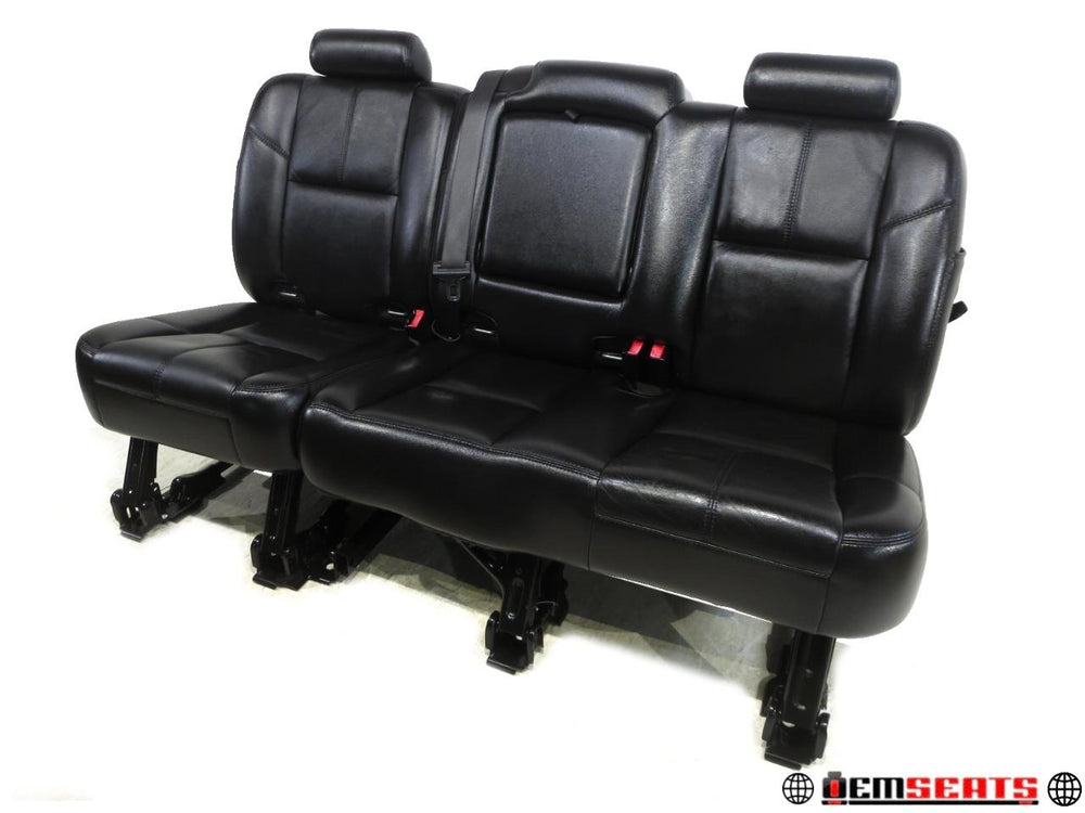 2007 - 2013 Chevy Avalanche Rear Seats Black Leather #570i | Picture # 1 | OEM Seats