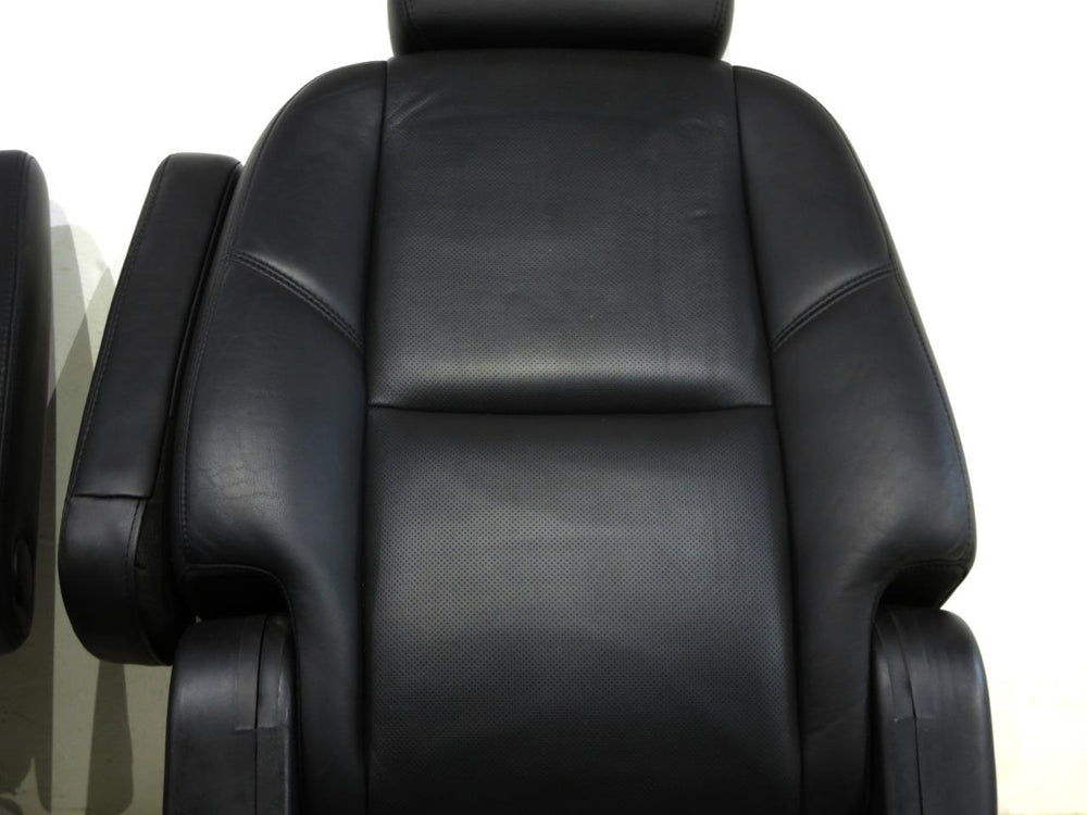 2007 - 2014 Cadillac Escalade Tahoe Rear Bucket Seats, Black Leather #606I | Picture # 4 | OEM Seats