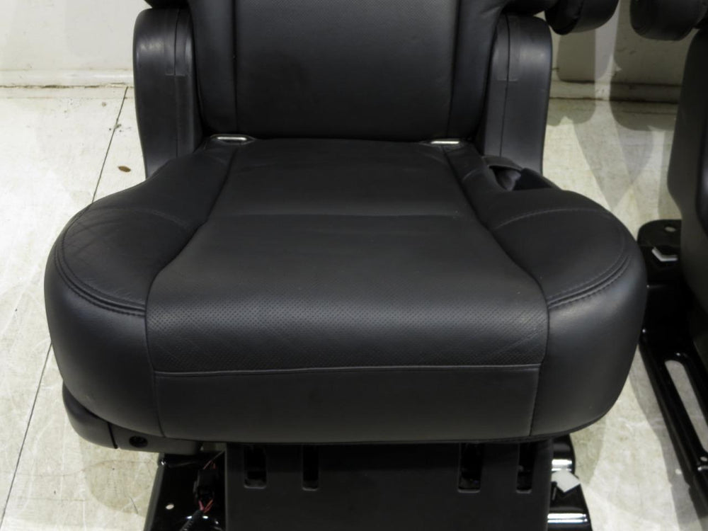 2007 - 2014 Cadillac Escalade Tahoe Rear Bucket Seats, Black Leather #606I | Picture # 5 | OEM Seats