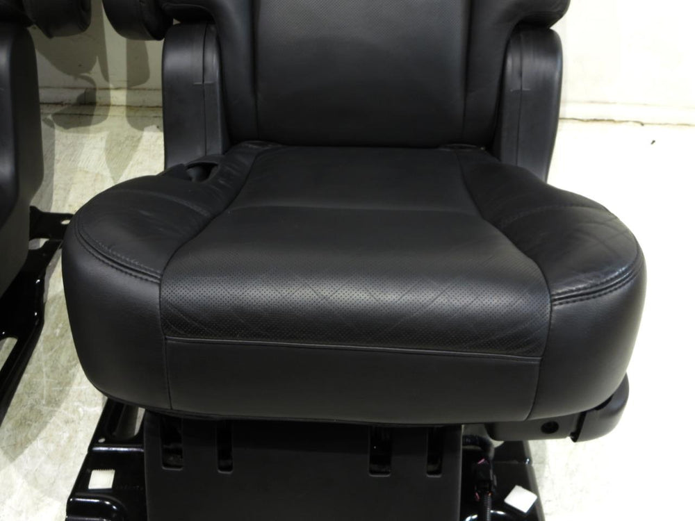 2007 - 2014 Cadillac Escalade Tahoe Rear Bucket Seats, Black Leather #606I | Picture # 6 | OEM Seats