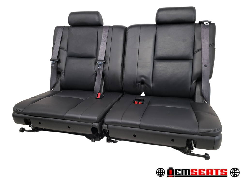 2007 - 2014 Cadillac Escalade Tahoe 3rd Row Seat, Black Leather #624i | Picture # 1 | OEM Seats