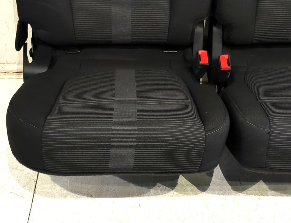 2015 - 2024 Ford F150 & Super Duty Rear Seats, Extended Cab Black Cloth #630i | Picture # 5 | OEM Seats