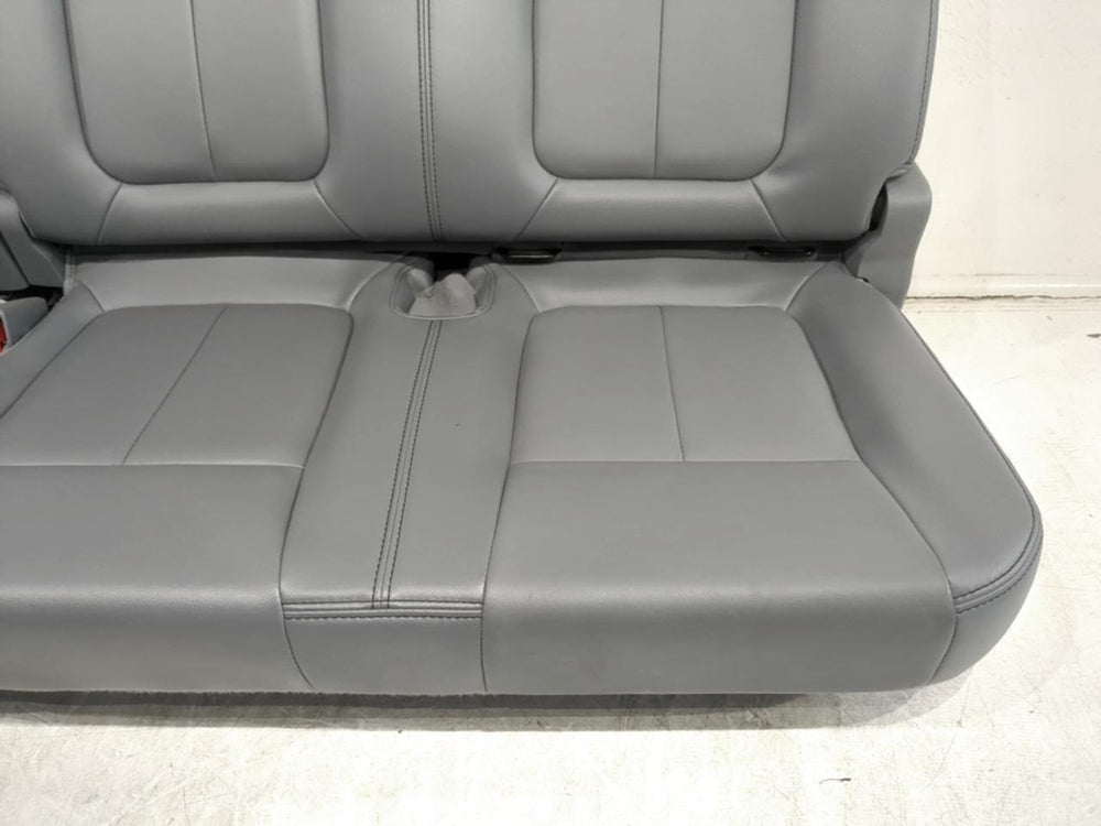 2009 - 2014 Ford F150 Rear Seat, Crew Cab Gray Leather #634i | Picture # 4 | OEM Seats